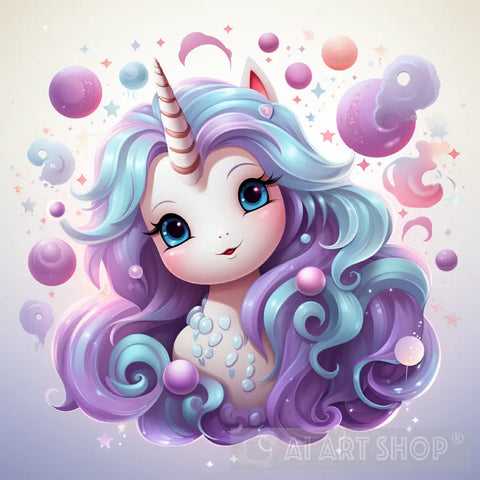 Cute Kawaii Unicorn Animal Ai Art