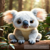 Cute Koala Smart Dog And Little Tiger Animal Ai Art