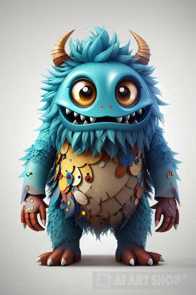 cute monsters realistic cute monster isolated on a transparent background