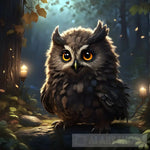 Cute Owl Animal Ai Art