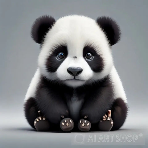 Cute Panda Animal Ai Art