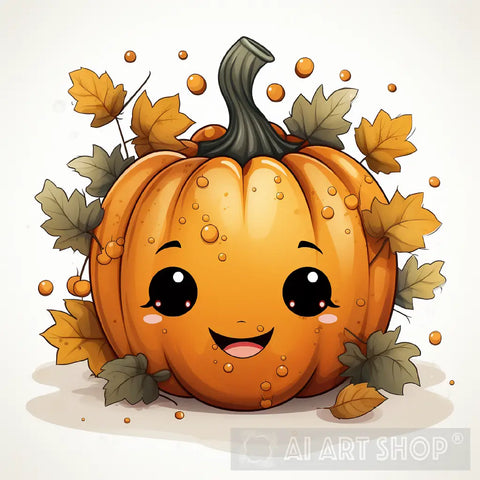 Cute Pumpkin Ai Painting