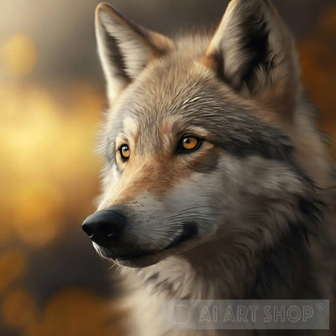 Cute Wolf 1 Animal Ai Art