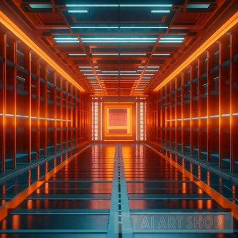 Cyber Square 2 Ai Artwork