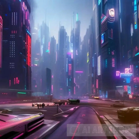 Cyberpunk City Ai Artwork