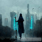 Cyberpunk Mage Ai Artwork