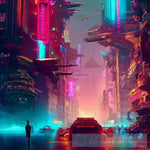 Cyberpunk Metropolis Ai Artwork