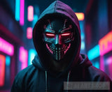 Cyberpunk Skull And Masks Ai Artwork