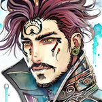 Cyborg Male With Purple Hair Portrait Ai Art