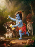 Joyful Play of Little Krishna
