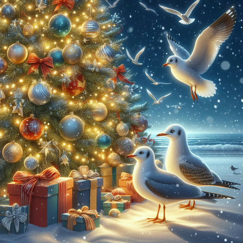 AI gull christmas tree