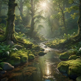 Emerald Serenity – Ultra-Realistic Green Forest