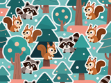 Forest Peekaboo – Woodland Critter Print 3