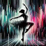 Dance In Digital Rain Contemporary Ai Art