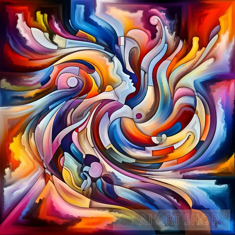 Dance Of Colors Abstract Ai Art