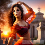 Dancing In The Cemetery Ai Artwork