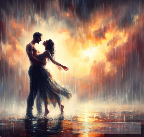 Dancing In The Rain Ai Painting