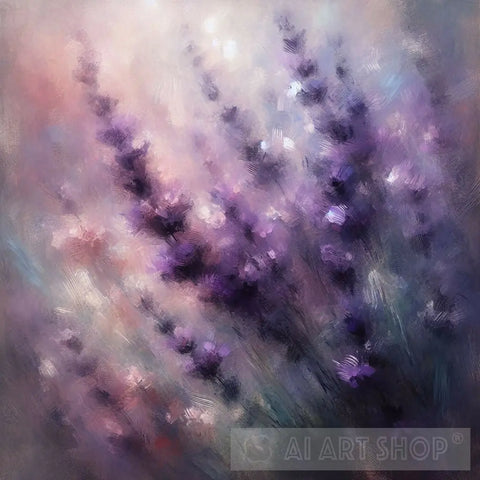 Dark Lavender Impressionism Ai Art