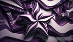 Dark Purple Star Abstract Ai Art