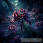 Dark Spider Lily Abstract Ai Art