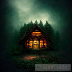 Decaying Cabin Abstract Ai Art