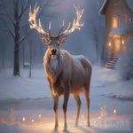 Deer Deerchristmas Santa Claus Animal Ai Art