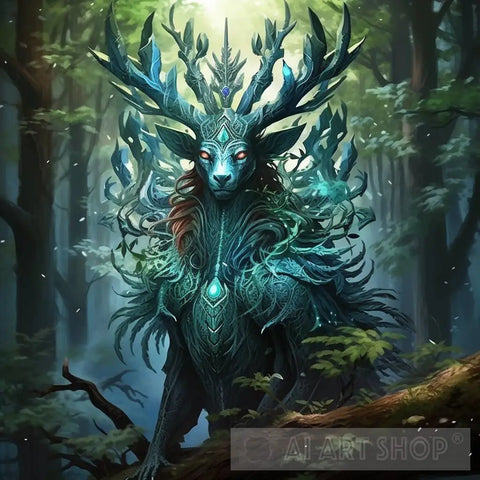 Deer Fantastical Creature Animal Ai Art