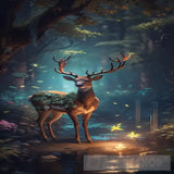 Deer In A Forest Animal Ai Art