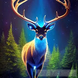 Deer In A Forest Animal Ai Art