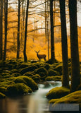 Deer In The Middle Of Nature Animal Ai Art