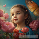 Delicate Baby Girl Portrait Ai Art