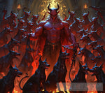 Demon And His Hellhounds Ai Artwork