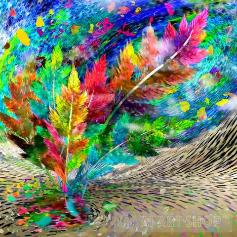 Desert Seasons Abstract Ai Art