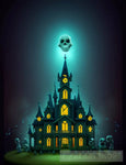 Design That Combines Elements Of A Haunted Mansion And Musical Theme. Ai Painting