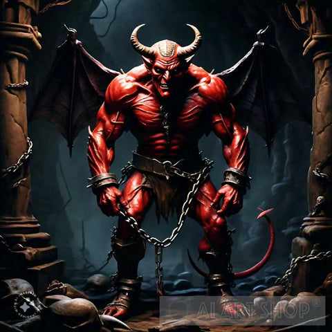 Devil In Hell Ai Artwork