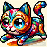 Digital Cat Cartoon Animal Ai Art