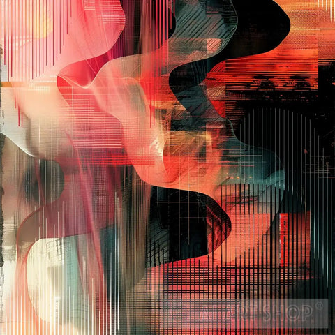 Digital Currents Abstract Ai Art