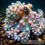 Digital Splendor: Ais Octopus And The Shimmering Jewel Ai Painting