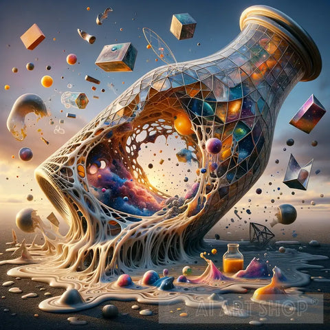 Dimension Bottle Abstract Ai Art