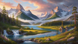 Eternal Serenity: A Majestic Symphony of Nature's Splendor
