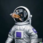 Ai Art Of Doberman In Astronaut Suit Animal