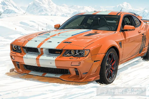 Dodge Challenger Drawing Ai Painting