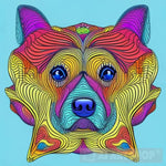 Dog Daze Of Summer Abstract Ai Art