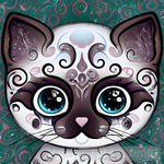 Doll Eyes Abstract Cat Animal Ai Art