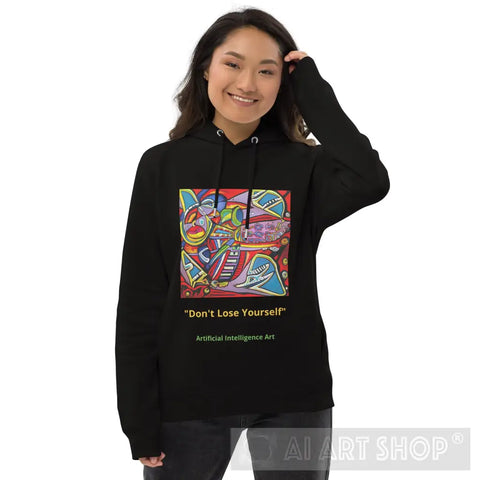Dont Lose Yourself Ai Art Unisex Pullover Hoodie Black / S