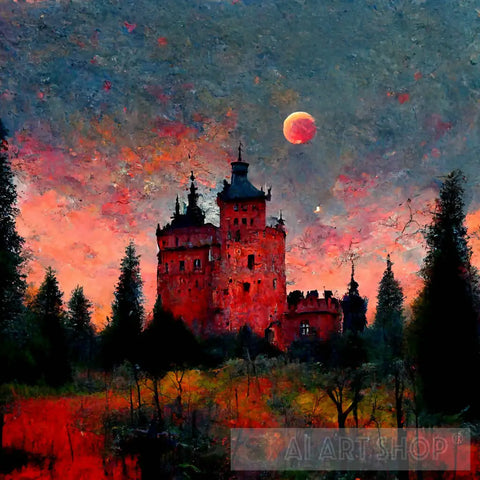 Draculas Castle Ai Artwork