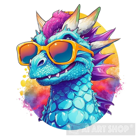 Dragon Child Wears Glasses Animal Ai Art