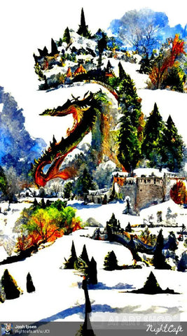 Dragon Hill Castle Ai Artwork