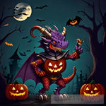 Dragon Knight Of Halloween Ai Artwork