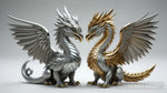 Dragon Love Couple Macro Close-Up Animal Ai Art